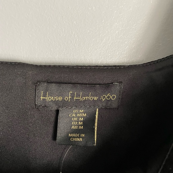 House of Harlow 1960 Velvet Ruched Corset Crop Top Womens Size Medium - Picture 4 of 4